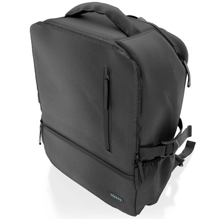 Aisens Mochila Deportiva ASBG-BP086-BK para Portátil de 15,6 Pulgadas, Negra